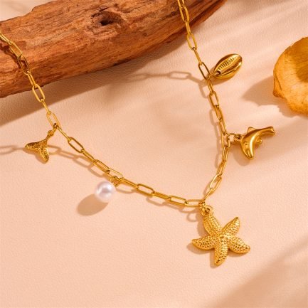 Golden Tides Charm Necklace - Image 2