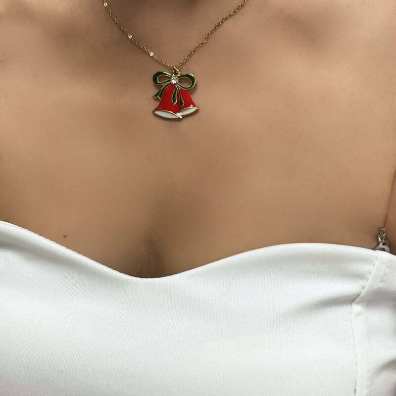 Jingle Bells Bow Necklace