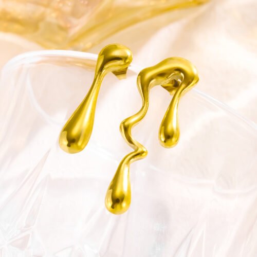 Liquid Gold Drop Earrings