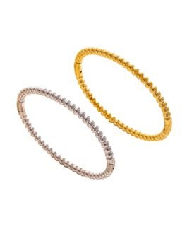 Luxe Beaded Gold Cuff Bangle