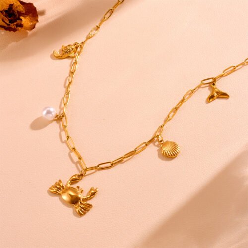 Mermaid’s Treasure Charm Necklace