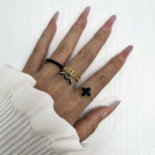 Spellbound Chain Bat Ring