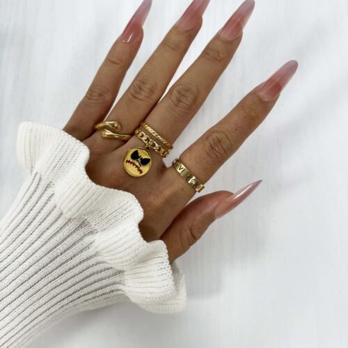 Spooky Chic Pumpkin Charm Ring