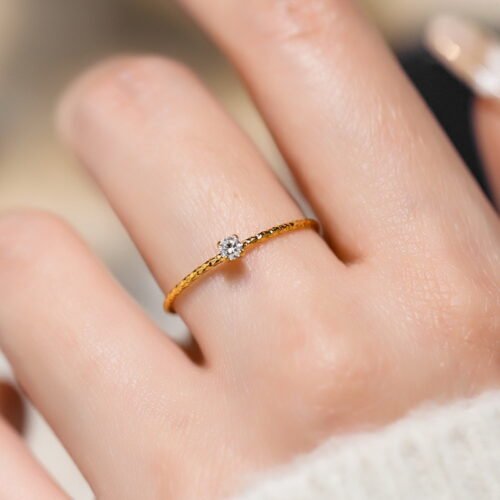 Starlight Solitaire Ring