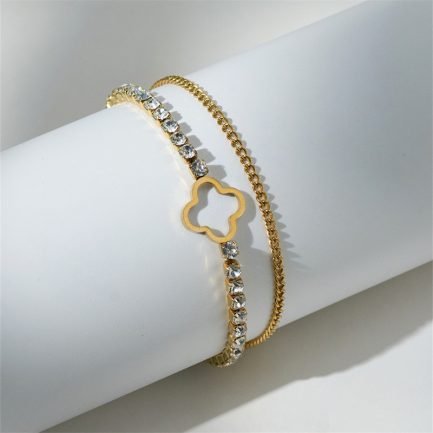 Starlit Clover Charm Bracelet – Image 6