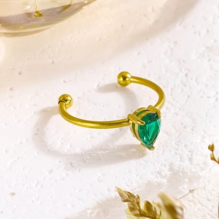 Teardrop Crystal Orbit Ring - Image 3