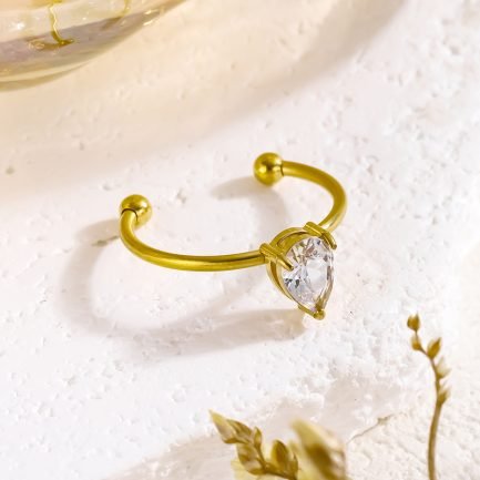 Teardrop Crystal Orbit Ring - Image 4