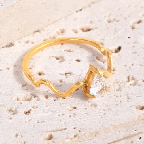 Teardrop Embrace Ring