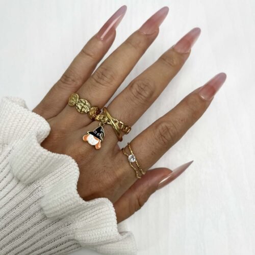Whimsical Witch Charm Ring
