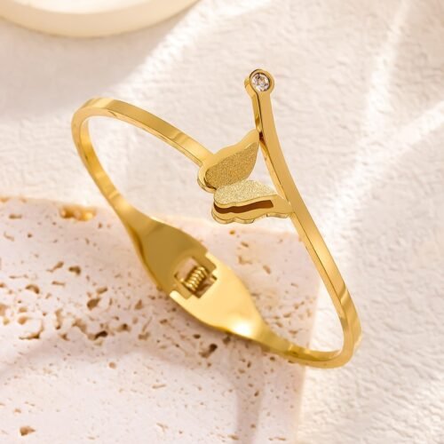 Whisper Butterfly Cuff Bangle