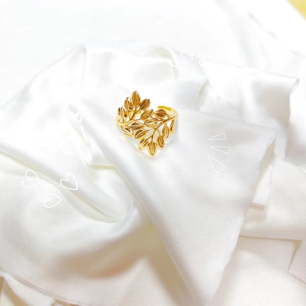 Golden Garden Adjustable Ring Set - Image 9