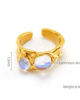 Aurora Glow Adjustable Ring