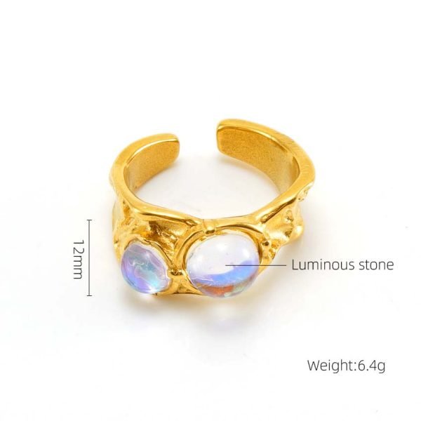 Aurora Glow Adjustable Ring