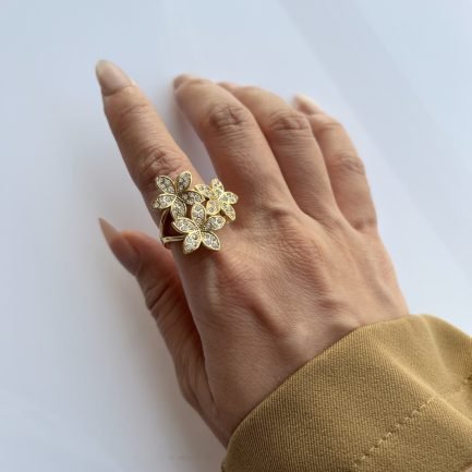 Blooming Trio Crystal Ring - Image 2