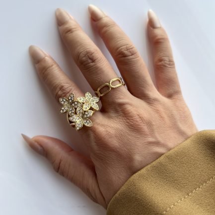 Blooming Trio Crystal Ring - Image 3