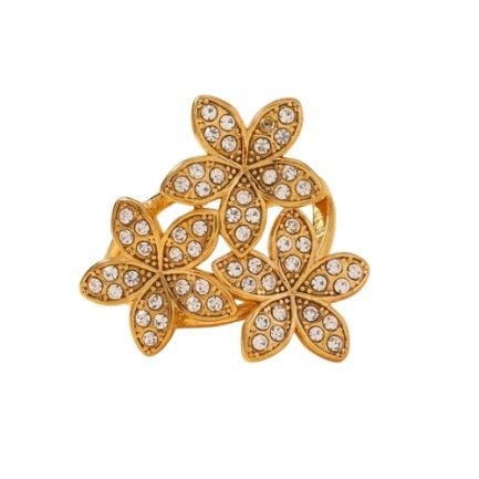 Blooming Trio Crystal Ring