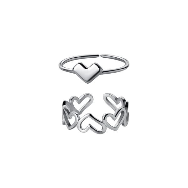 Dual Love Story Ring Set
