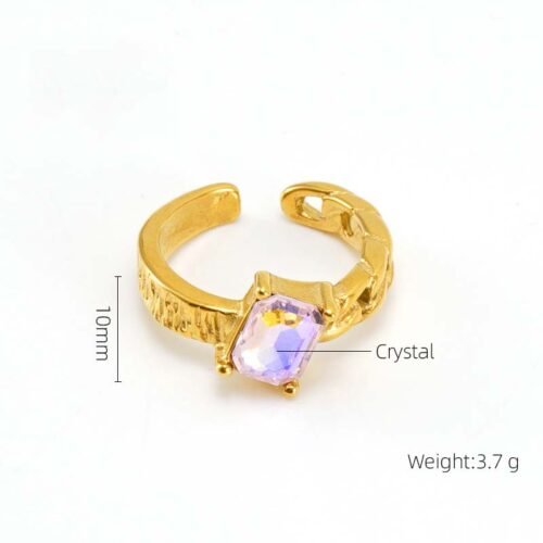 Enchanted Aurora Adjustable Ring