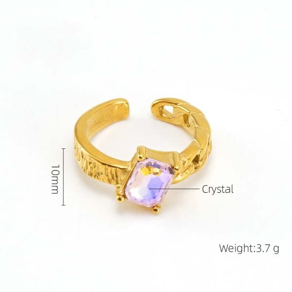 Enchanted Aurora Adjustable Ring