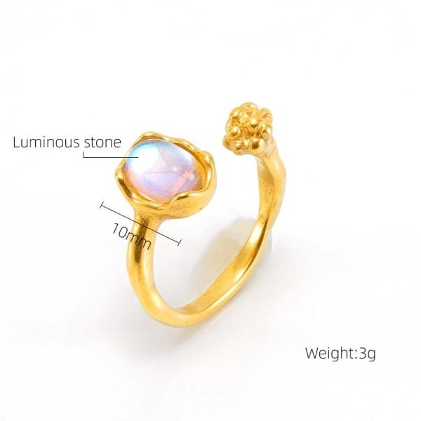 Ethereal Moonlight Adjustable Ring
