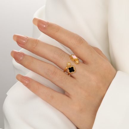 Fleur Duo Open Ring - Image 2