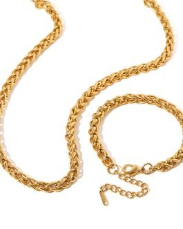 Gold Braid Chain Set