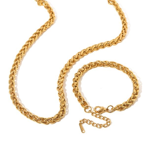 Gold Braid Chain Set