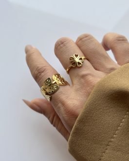 Golden Laurel Ring