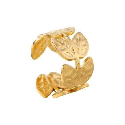 Golden Laurel Ring