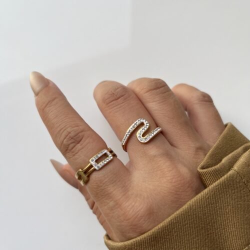 Honeycomb Glam Ring
