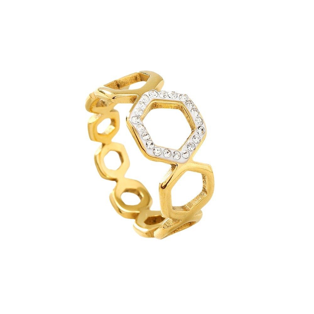 Honeycomb Glam Ring