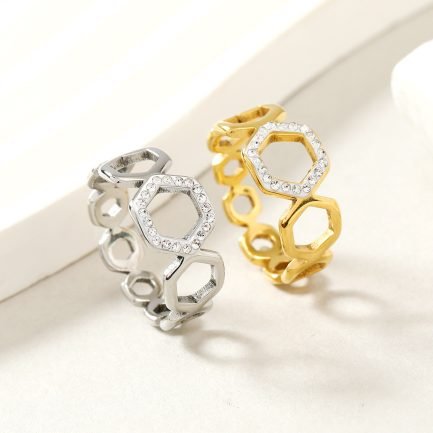 Honeycomb Glam Ring - Image 4