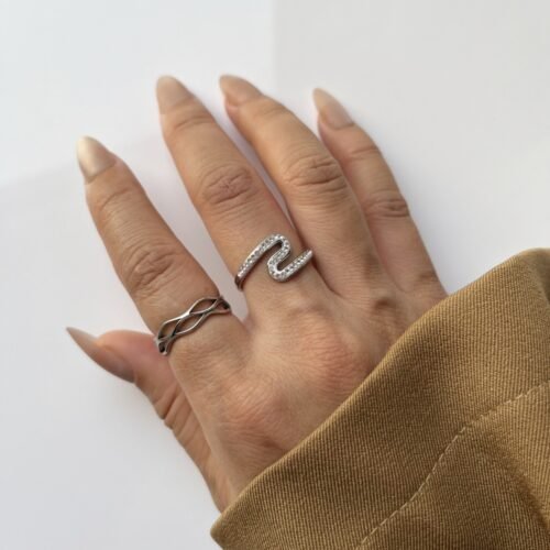 Infinity Wave Band Ring