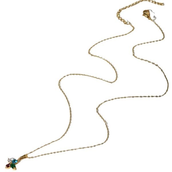 Lucky Clover Crystal Necklace