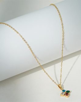 Lucky Clover Crystal Necklace