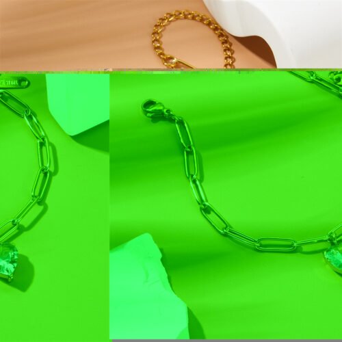 Luminous Heart Chain Bracelet