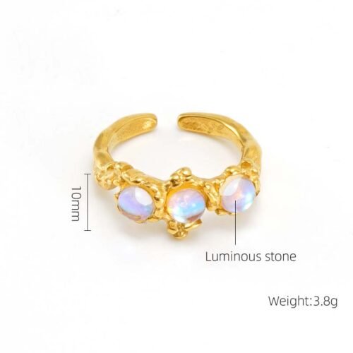 Lunar Allure Open Ring
