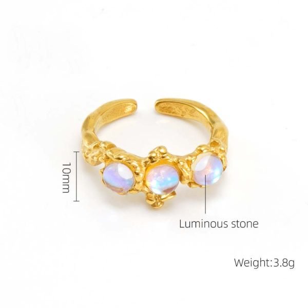 Lunar Allure Open Ring