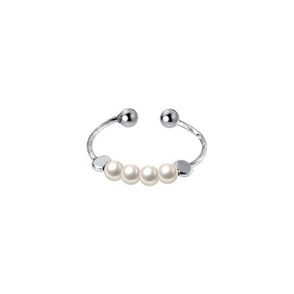 Lunar Pearl Open Ring