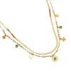 Mediterranean Dove Charm Layered Necklace
