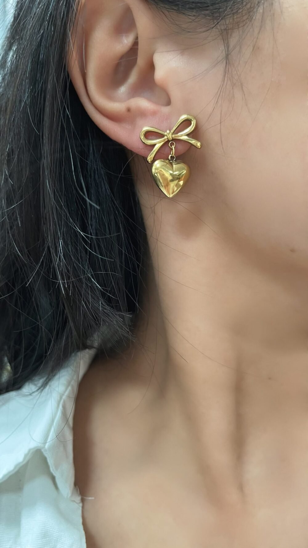 Opulent Bow Charm Earrings - Image 3