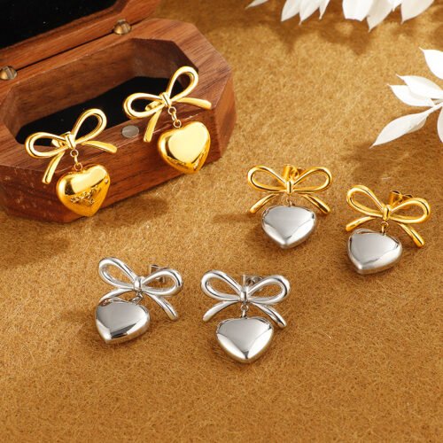 Opulent Bow Charm Earrings