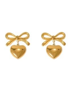 Opulent Bow Charm Earrings