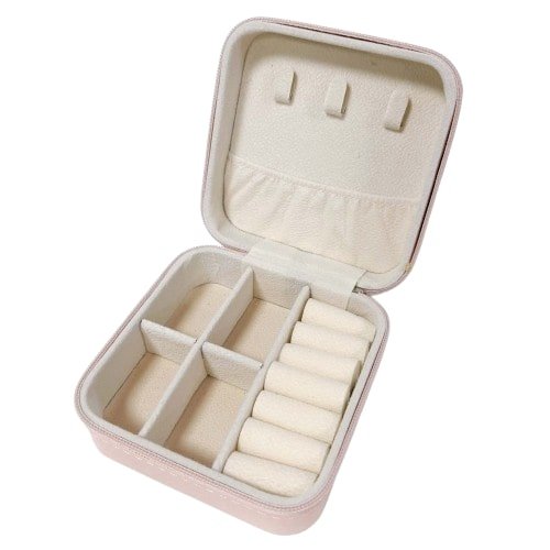 Petite Blush Travel Jewelry Box