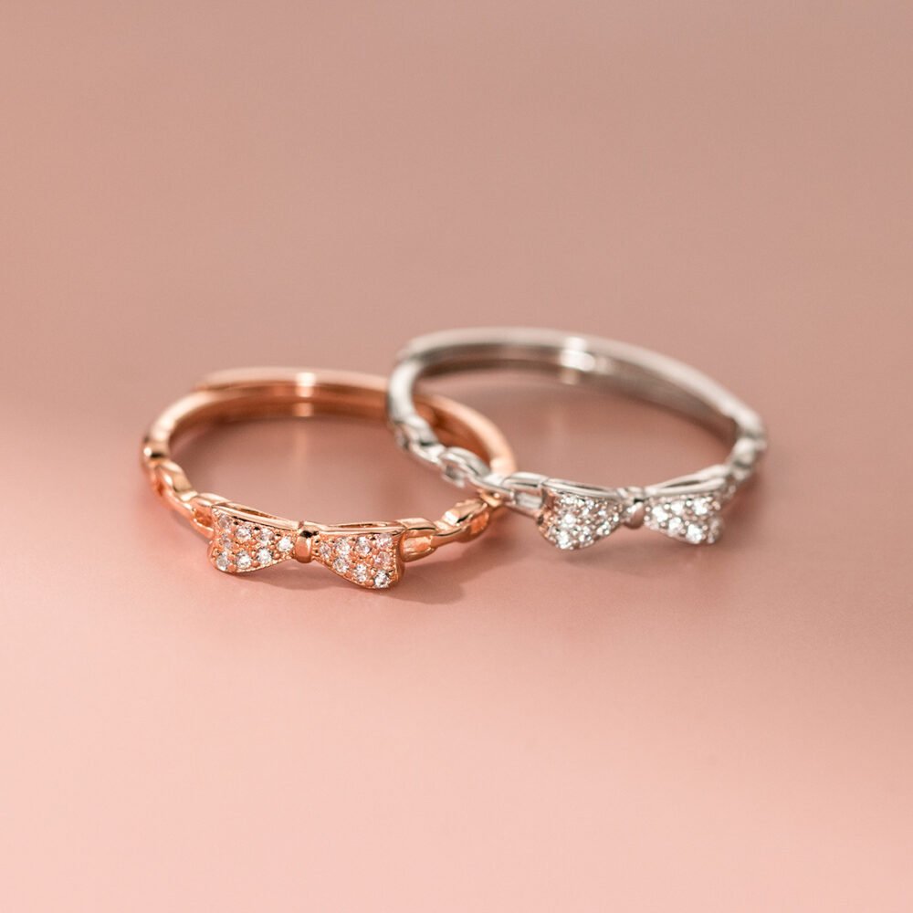 Petite Bow Infinity Ring - Image 3