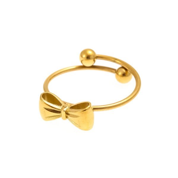 Petite Bow Spiral Ring