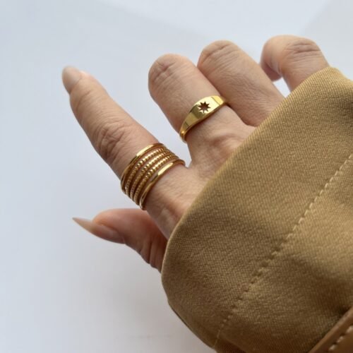 Ripple Wave Open Ring
