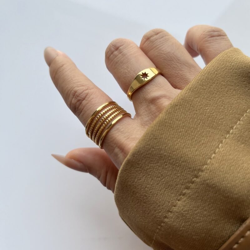 Ripple Wave Open Ring