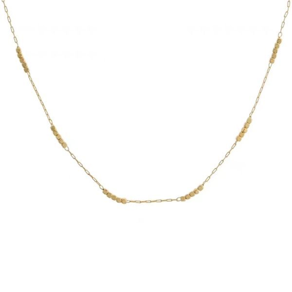 Satellite Bead Station Necklace