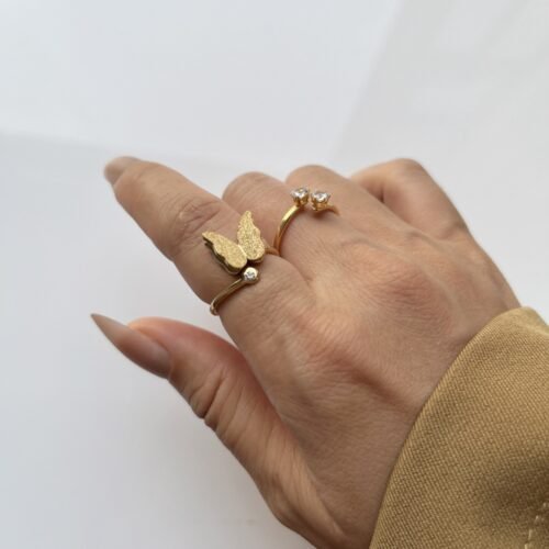 Shimmer Butterfly Ring